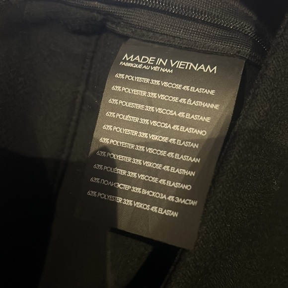 NWOT Club Monaco Slim Kick Flare Pants in Black - Picture 9 of 9